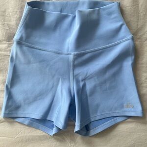 ALO Yoga Women's Sky Blue Bike Shorts